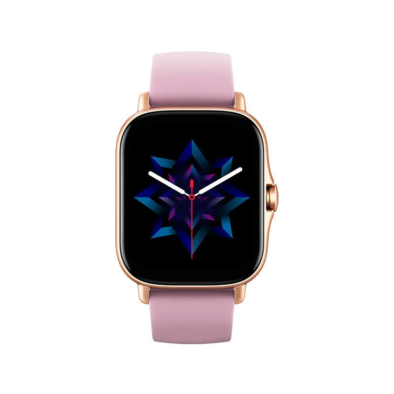 GT20 black smartwatch with alloy case and silicone strap showing touch screen display.