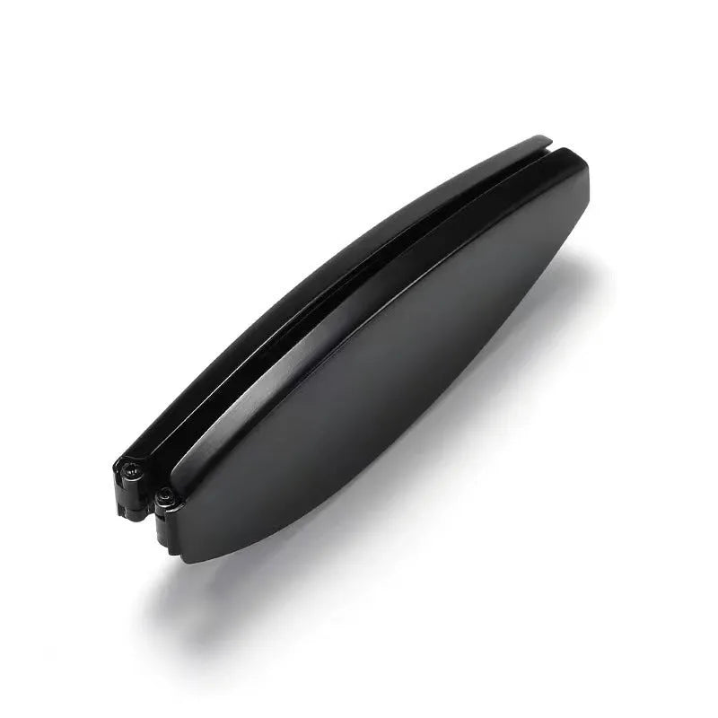 Folding presbyopic glasses with retro ring detailing on black or silver anti-fall frames