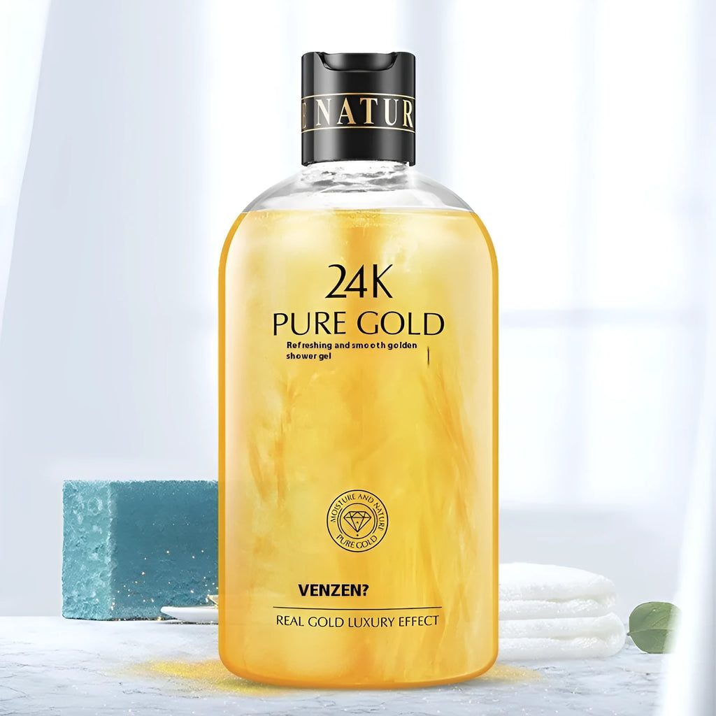 24k Clean Foam Gold Body Wash 550ml with 24K gold and milk extract