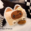 Flower Siamese Kitten design electric hot water bottle with soft plush cover and double side heating element