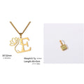 Stainless steel cross chain necklace with pendant in gold or silver electroplated finish