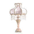 European style table lamp 55cm high with remote control tricolour light for bedside use