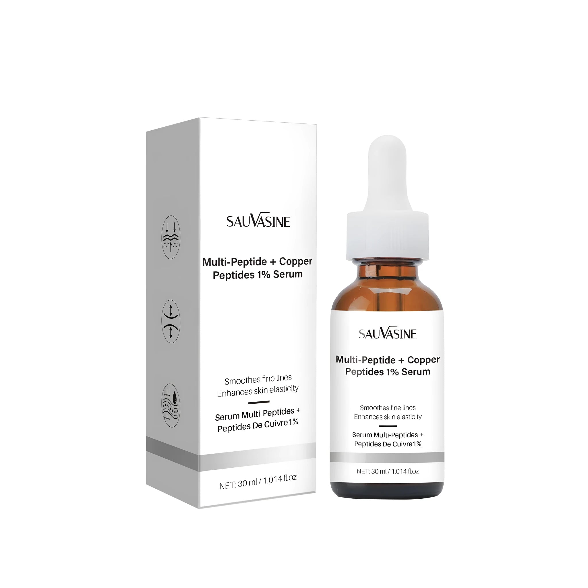 30ml bottle of moisturising care oil for wrinkles and fine lines with a fading effect