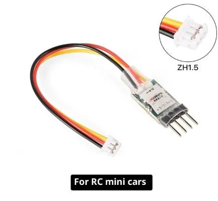 Car lamp model remote control cable with small white head plug connector on white background