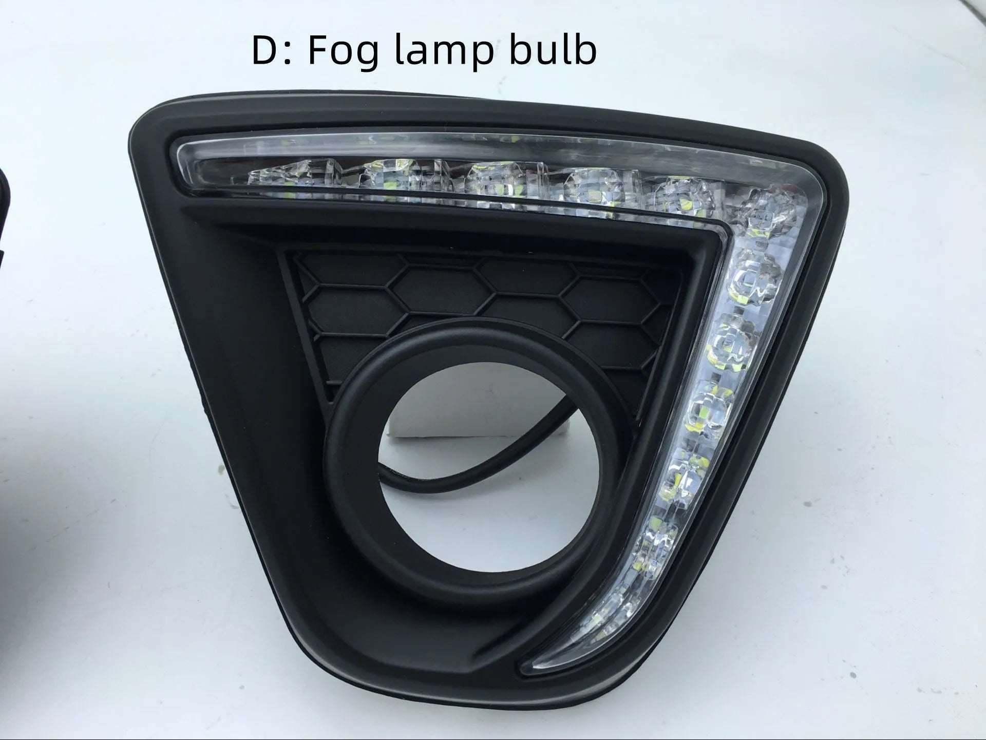 Mazda CX-5 LED daytime running light set with electroplated white housing and 12V bulbs