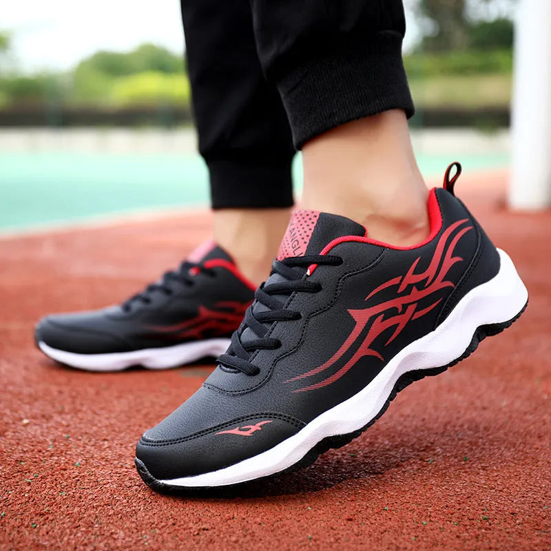 Men's casual sneaker breathable lightweight non-slip MD sole low top platform shoe available in multiple colours