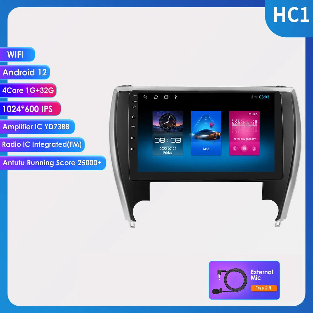 10-inch vehicle-mounted MP5 car navigator for Toyota Camry 2015 dashboard installation