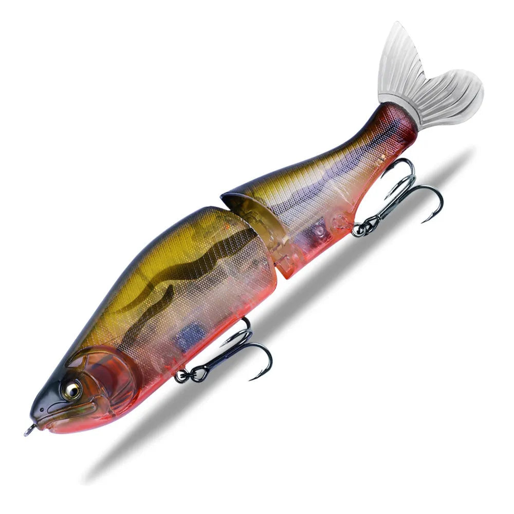 185mm soft plastic bass fishing lure in a selection of colours, designed for tossing and swimming retrieves.
