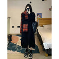 High-grade gray woolen coat for women with long sleeves, polyester fabric, autumn design, size L