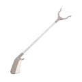 Stainless steel garbage picker tool with 40cm extended reach and push-type handle