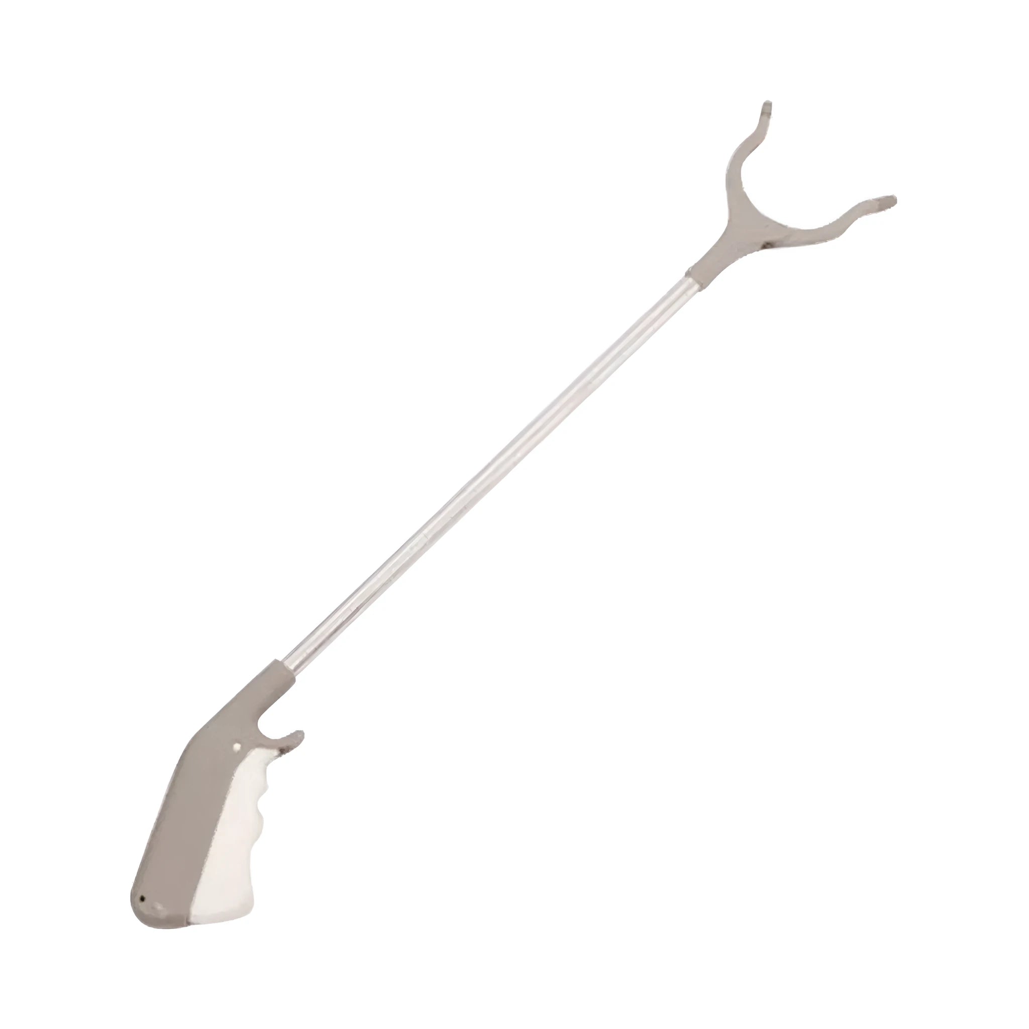 Stainless steel garbage picker tool with 40cm extended reach and push-type handle