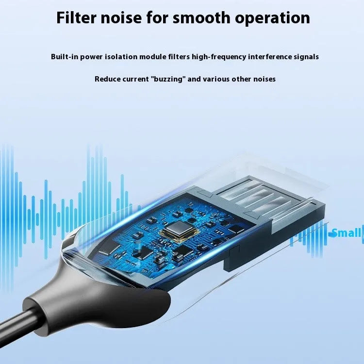USB car Bluetooth sound receiver with zinc alloy USB connector and copper 3.5mm audio connector