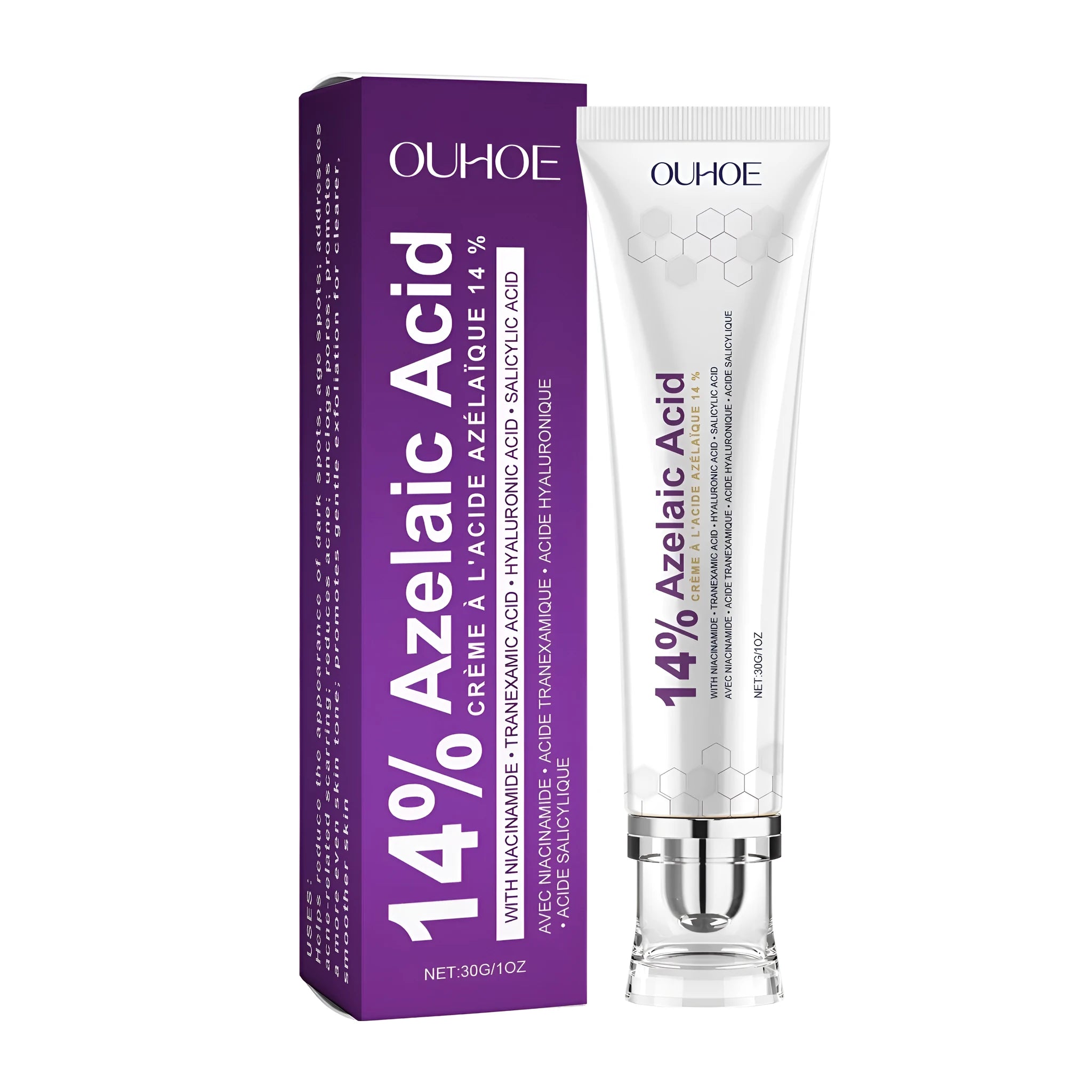 30g tube of nicotinamide moisturising face cream with hyaluronic acid