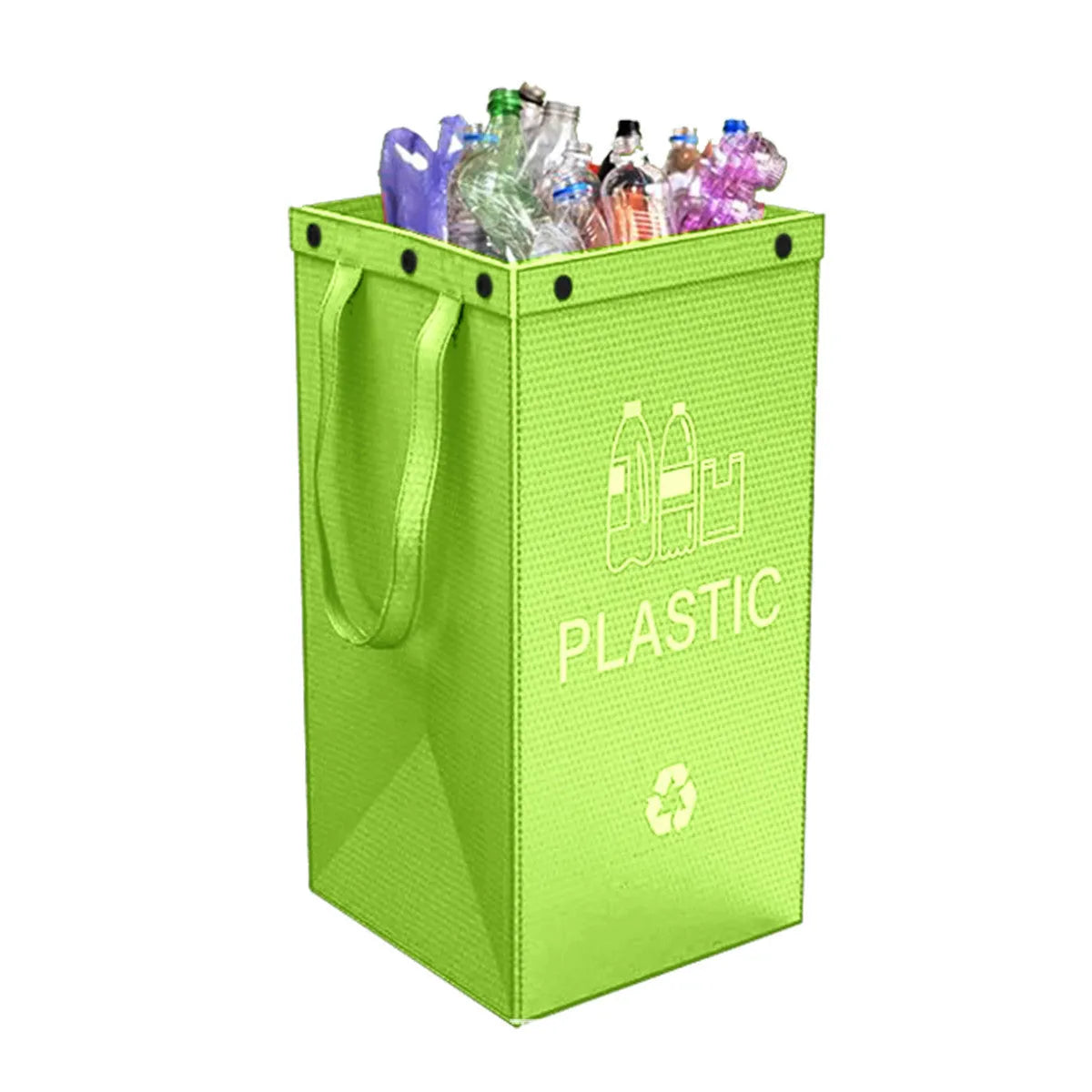 Blue 40-litre PP plastic waste classification bin with clean bag style, dimensions 30cm by 50cm by 30cm