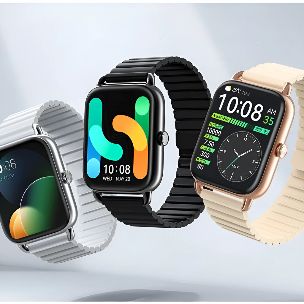 HAYLOU RS4 Plus smart sports watch with AMOLED display shown in black colour option