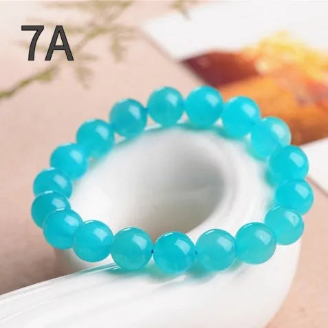 Natural Amazonite scattered beads in ice blue-green colours for bracelet making and jewellery craft