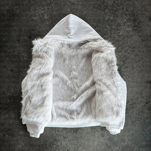 Black or white casual baggy coat with long sleeves and loose cardigan fit