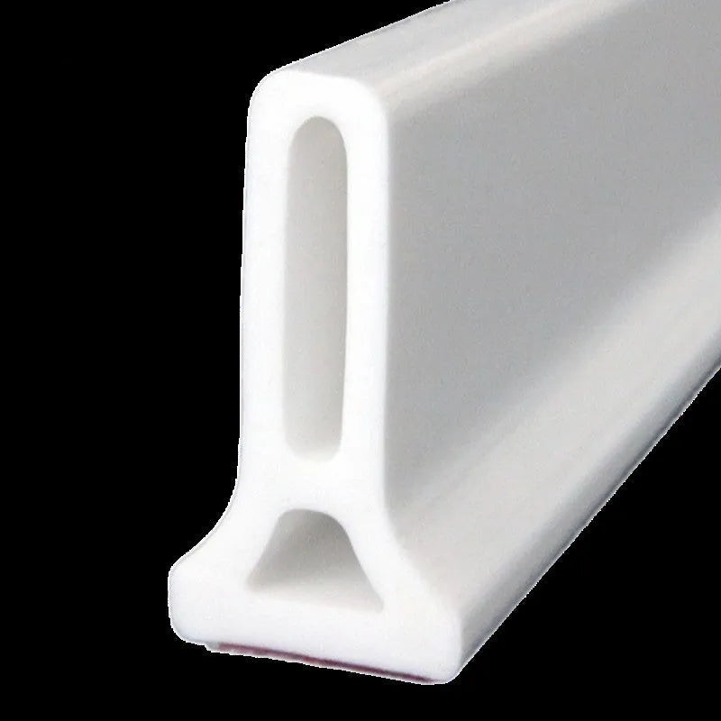 Flexible black TPE water blocking strip for bathroom floor dry wet separation