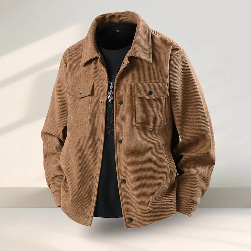 Men's slim-fit Lycra coat in polyvinyl alcohol fibre available in black, coffee, green or white colours