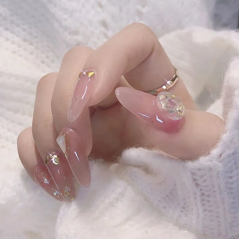 Vegetable Nail Polish Free Paper Support 15ml in 7 colours resin-based odourless nail glue