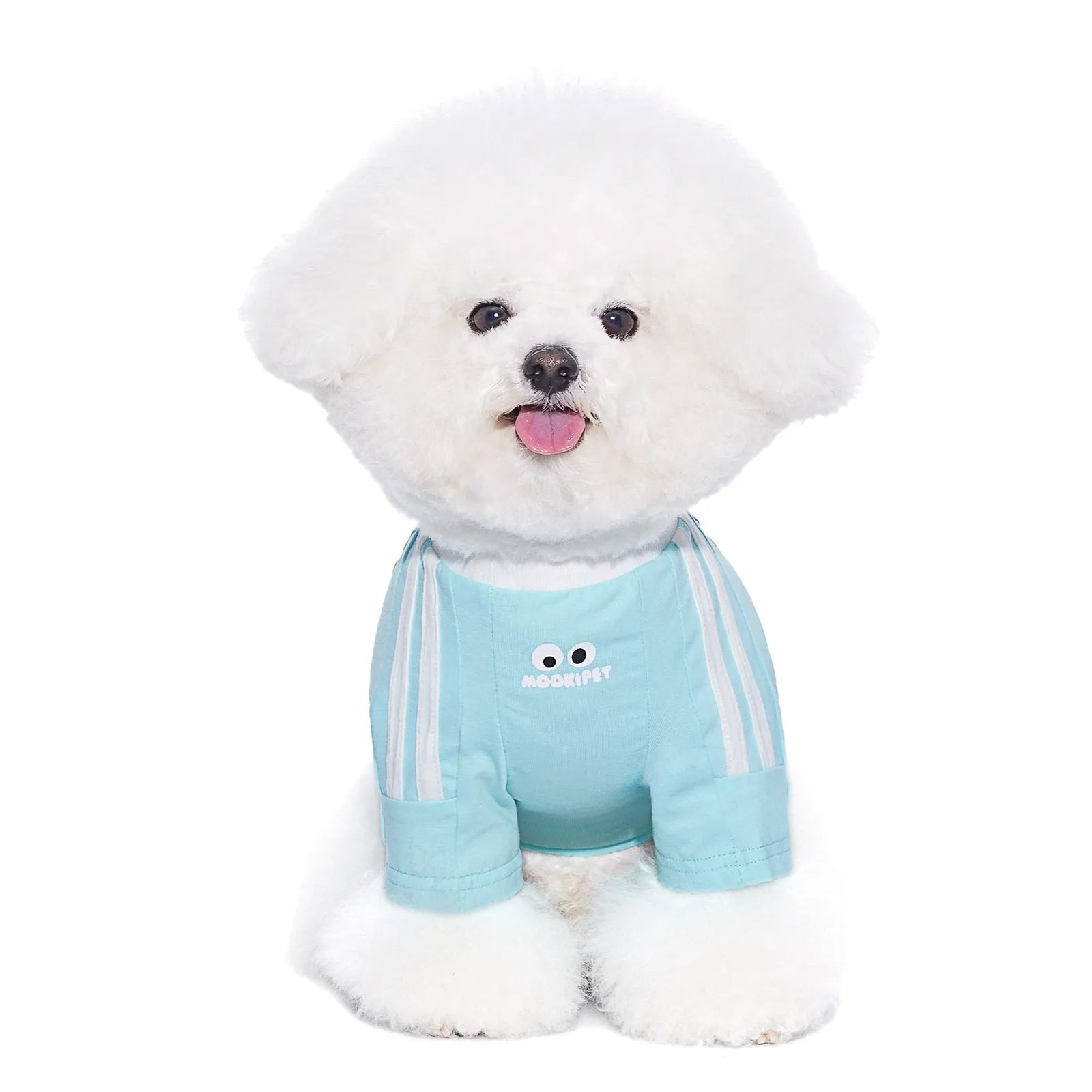 Thin casual pet clothing for small dogs and cats, available in pink and blue, sizes XXS to XXL