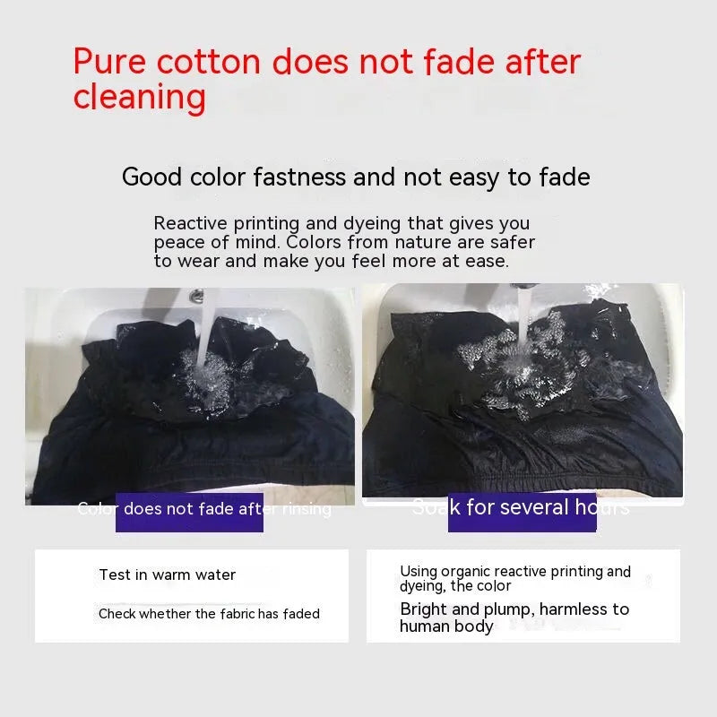 Men's mid-waist cotton boxers in mixed colours, breathable plain weave fabric with antibacterial function