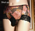 Man's printed ultra-thin ice silk briefs in mid-waist style on a neutral background.