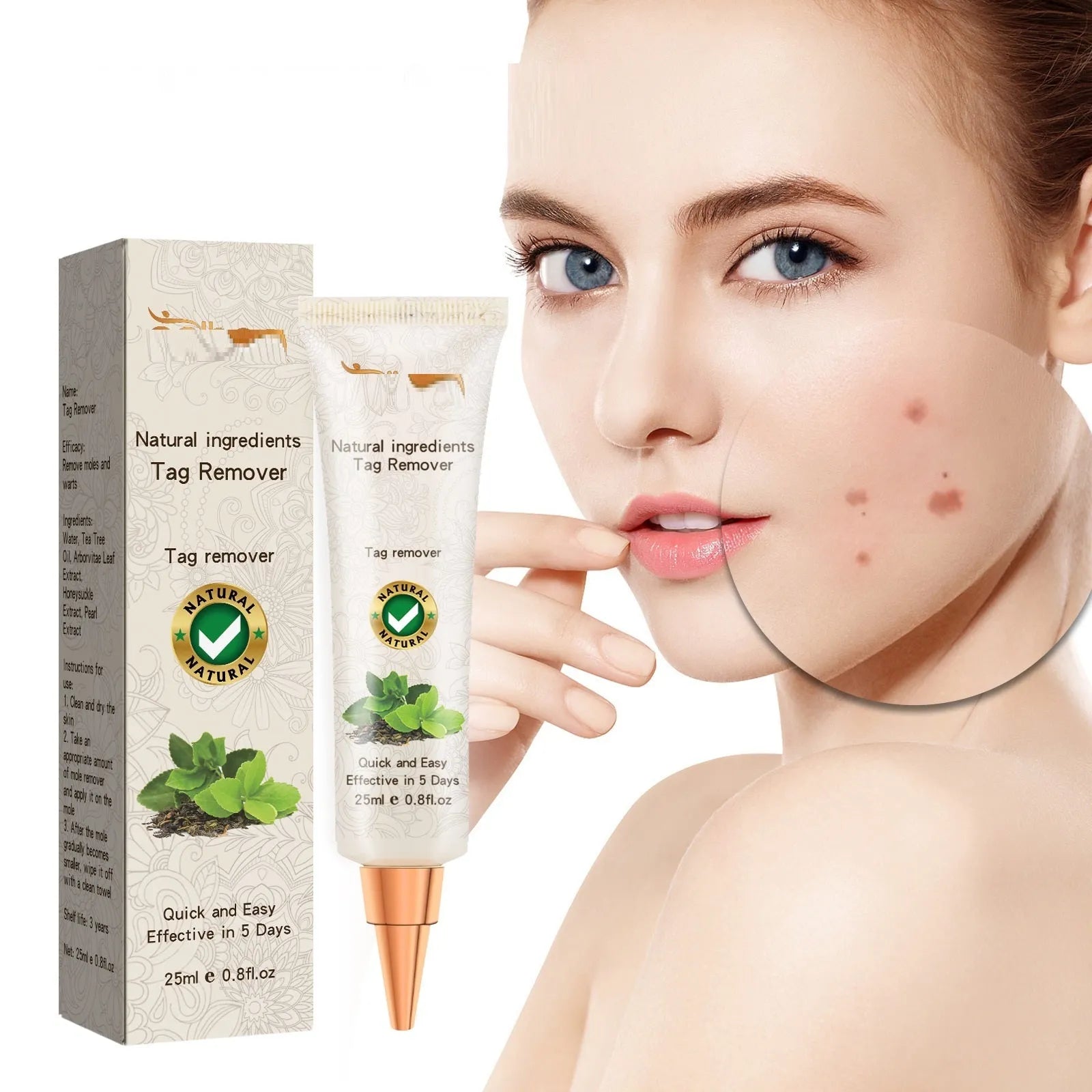 Skin Cleansing Black Mole Wart Skin care lotion 25ml for hand foot face armpit neck care
