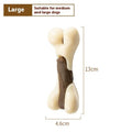Cowhide and nylon bone grinding chew rod for dogs in two sizes