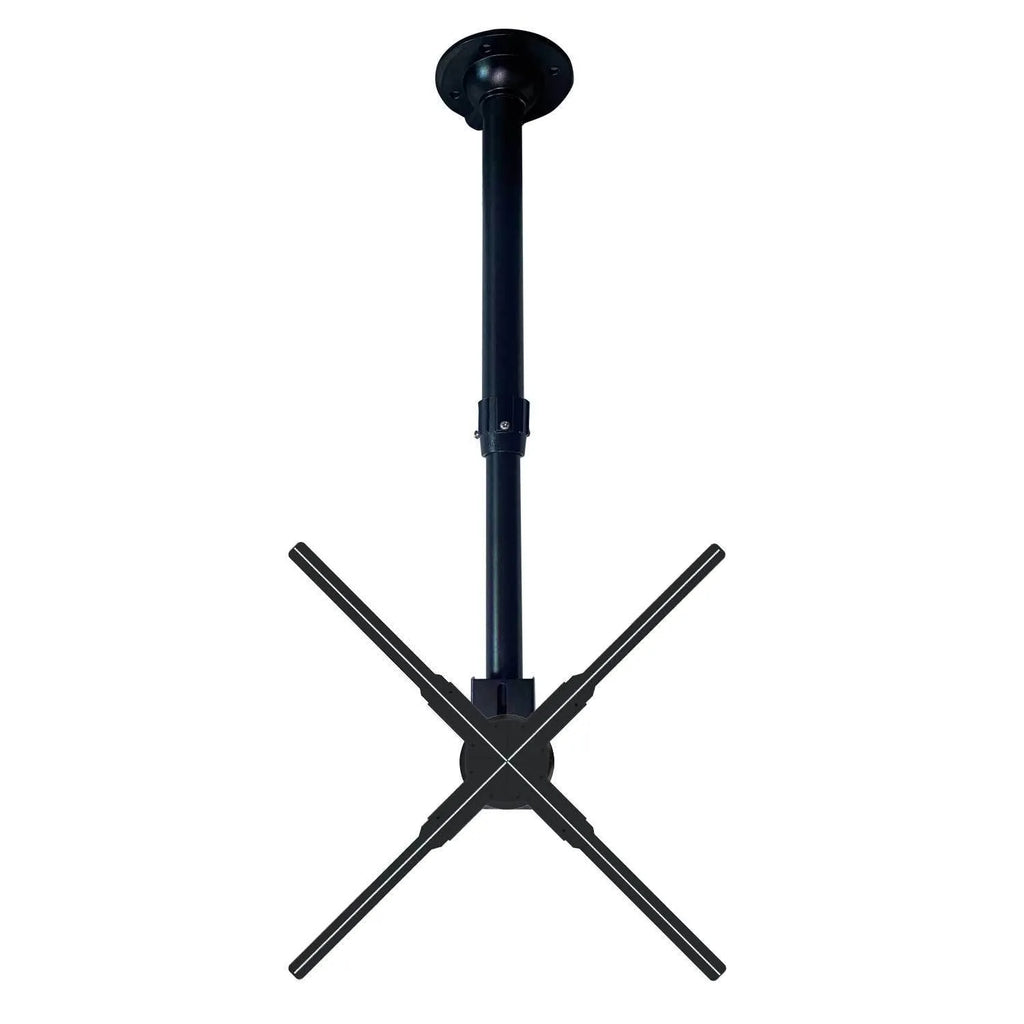 Metal holographic 3D projection fan hanger black desktop stand bracket on table