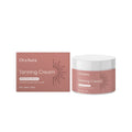 A 50g tub of tanning cream containing glycerin, coconut oil and walnut shell extract.
