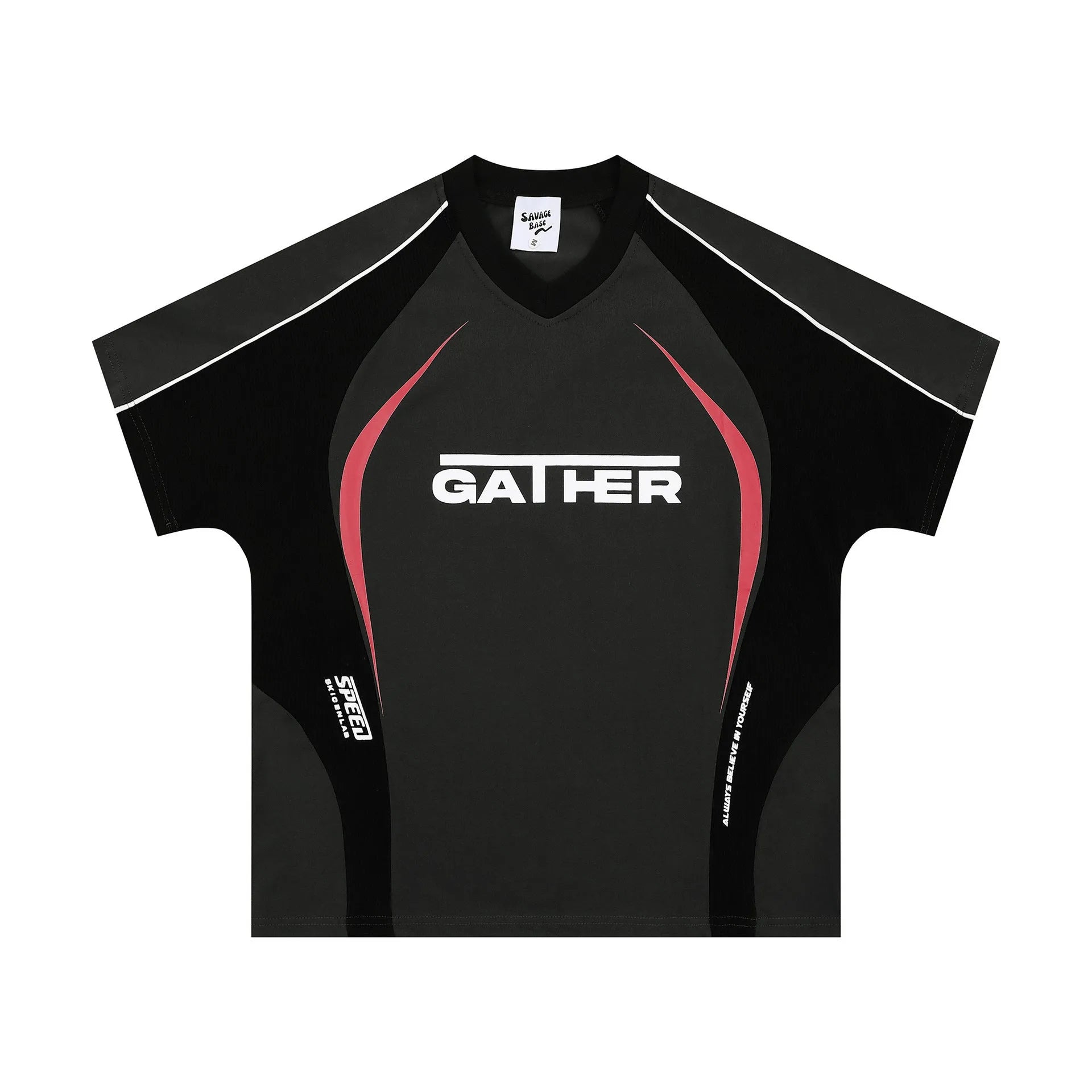Men's loose fit t-shirt with colour matching letters printed design in short sleeve polyester fabric