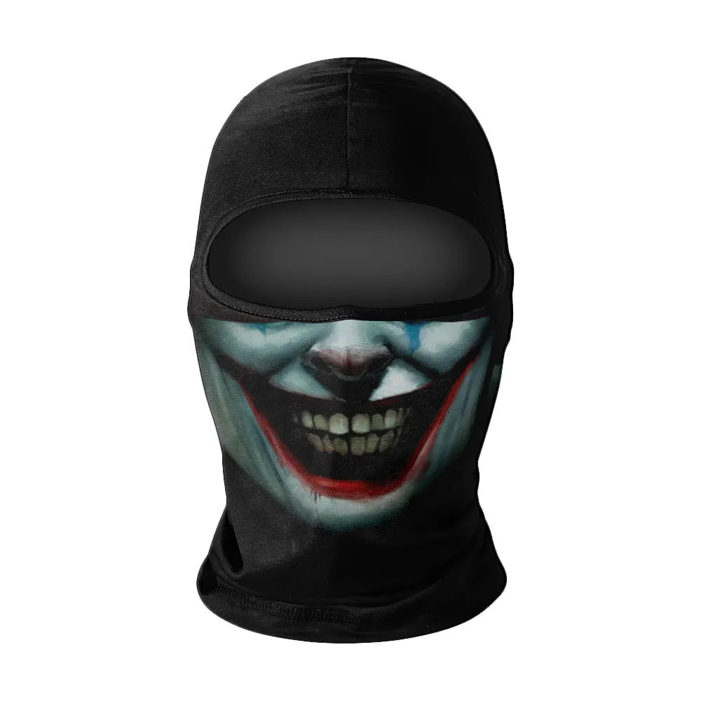 Summer breathable full face sun protection headgear in ice silk fabric, polyester, average size, available in multiple colours