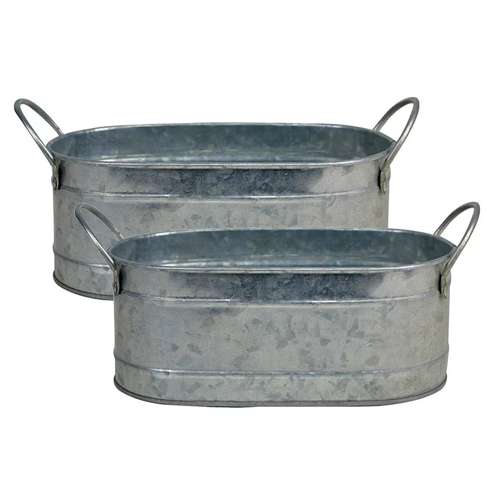 Desktop iron flower pot for succulent plants with corrosion-resistant finish