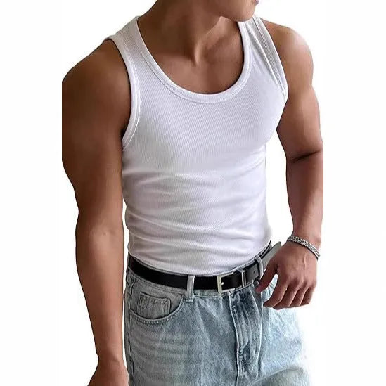 Men's tight-fit round neck sports T-shirt in polyester with wool lining