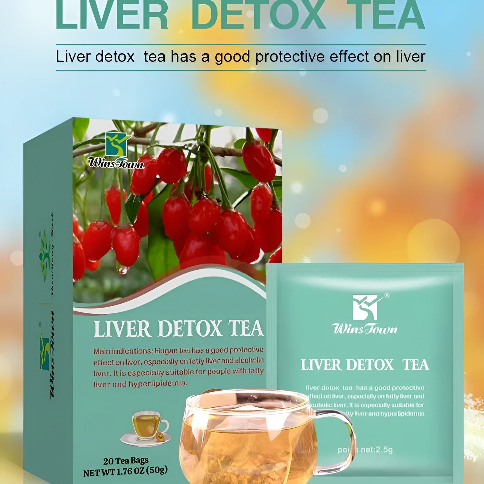 Herbal substitutional tea in packaging with traditional medicine and food homology ingredients