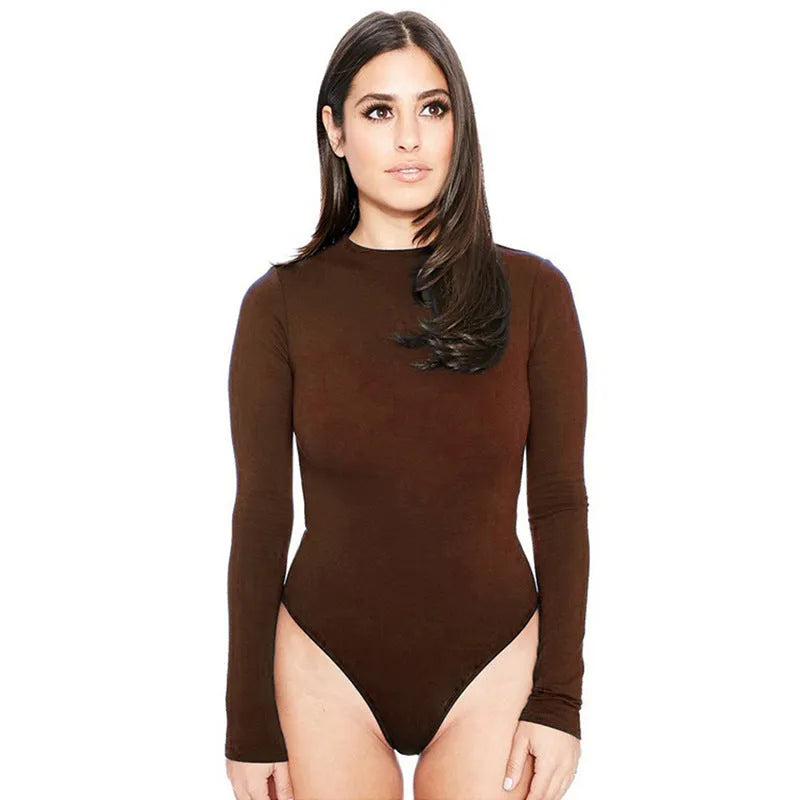 Women's tight-fitting high elasticity polyester jumpsuit in shorts length and mid waist design.