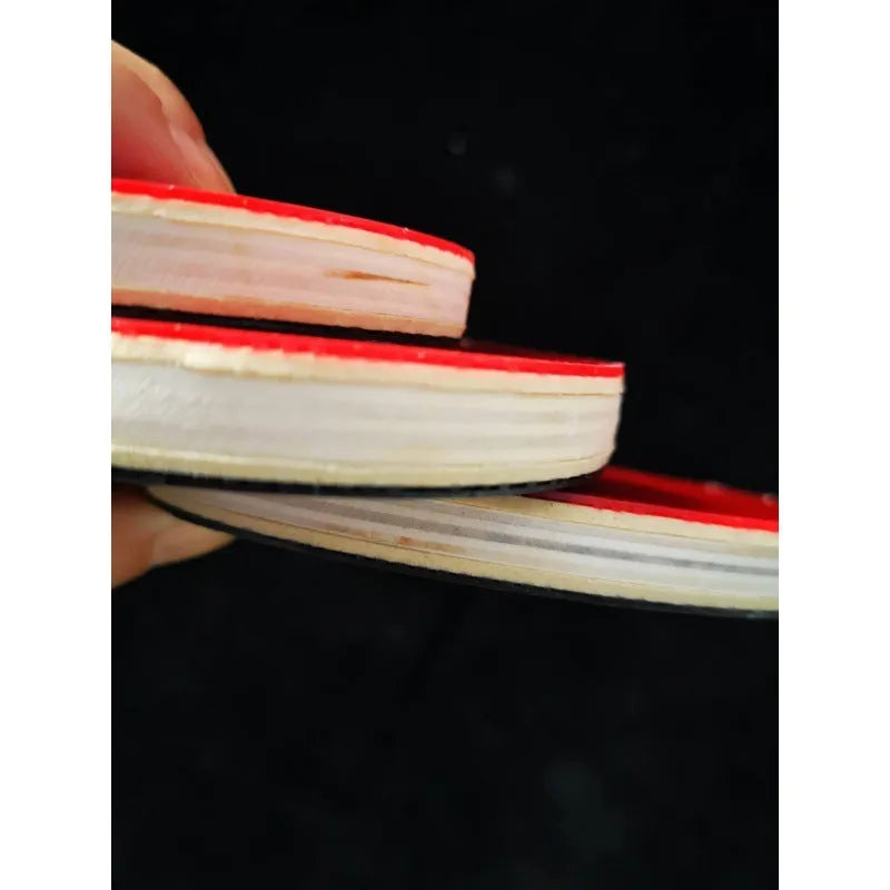 Mini wooden table tennis racket paddle in three sizes large medium and small
