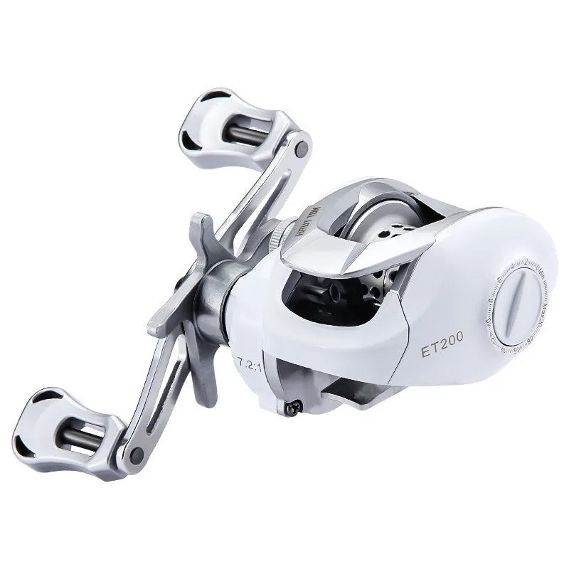 ET drop wheel micro fishing reel for light bait casting applications