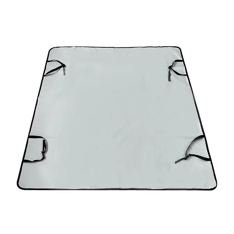 Cloth car pet mat for rear seat protection in multiple colours and dog-themed prints.