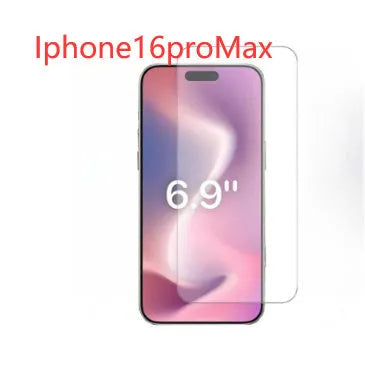 Tempered glass screen protector with 9H hardness for iPhone and Samsung phones.