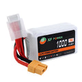 XF Power black 14.8V 1000mAh 75C lithium drone battery with XT60 plug