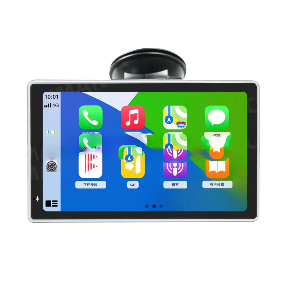 Convenient 7-inch LCD screen projector for plastic car dashboards with 12v power and AHD camera option