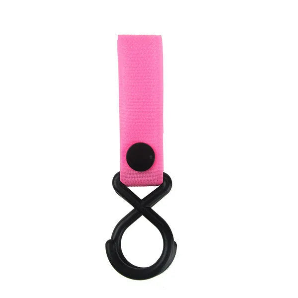 Nylon luggage hook in one of 18 available colours, including black, red, blue, and green variants