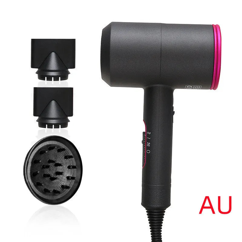 2000W hotel hair dryer with long cable and dual voltage, shown in selected colour with accessories.