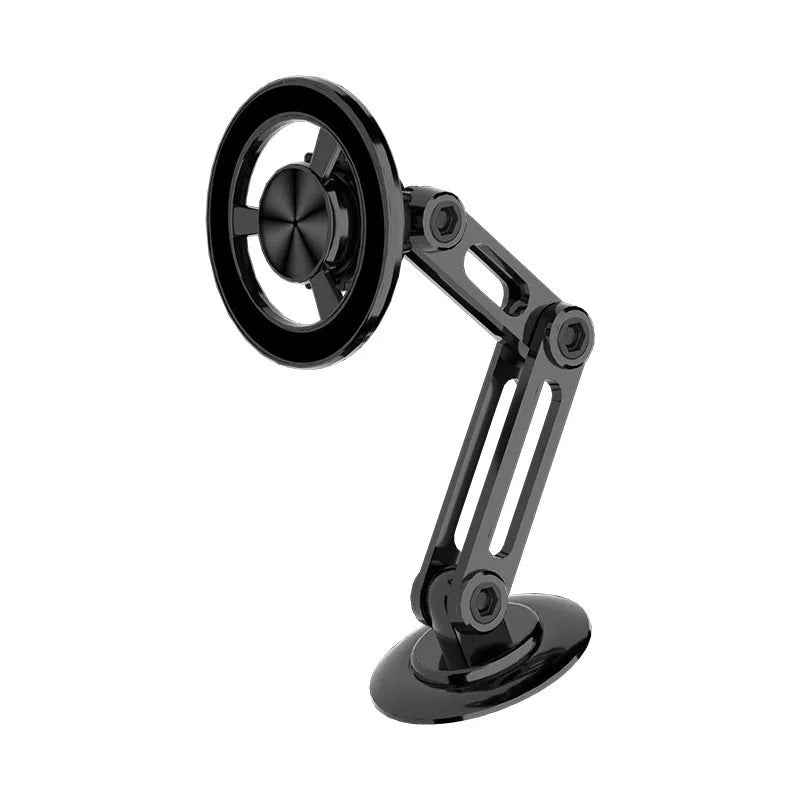 All-metal magnetic car phone holder in multiple colours with magnetic rings and spare adhesive pads