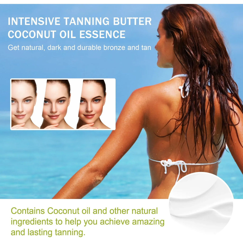 100g coconut oil-based blackening cream jar for skin tone darkening