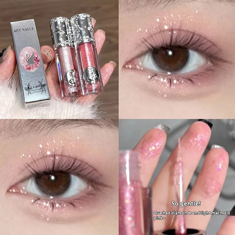 Ballet liquid eye shadow in fantasy colours for stage makeup and performance