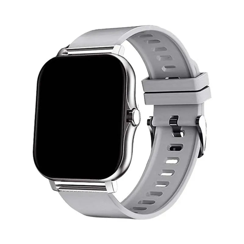 Smart watch with 144-inch touch screen showing heart rate display and Bluetooth calling interface