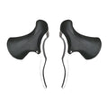 Aluminium alloy road bicycle brake handles in black and black silver for 22.2mm and 23.8mm handlebars